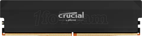 Photo de Barrette mémoire 16Go DIMM DDR5 Crucial Pro OC Gaming 6000MHz (Noir)