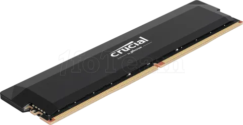 Photo de Barrette mémoire 16Go DIMM DDR5 Crucial Pro OC Gaming 6000MHz (Noir)