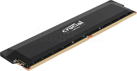 Photo de Barrette mémoire 16Go DIMM DDR5 Crucial Pro OC Gaming 6400MHz (Noir)