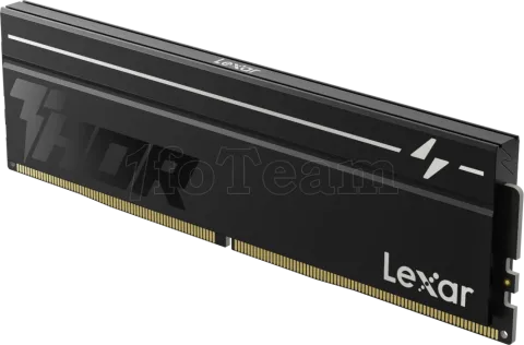 Photo de Barrette mémoire 16Go DIMM DDR5 Lexar Thor 2ème Génération 6000MHz (Noir)