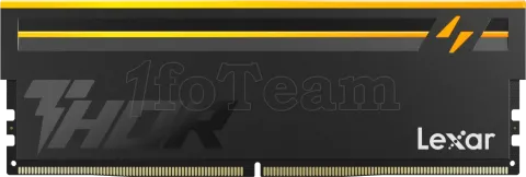 Photo de Barrette mémoire 16Go DIMM DDR5 Lexar Thor RGB 2ème Génération 6000MHz (Noir)