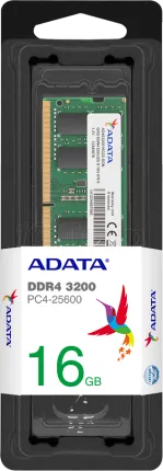 Photo de Barrette mémoire 16Go SODIMM DDR4 Adata Premier 3200Mhz (Vert)