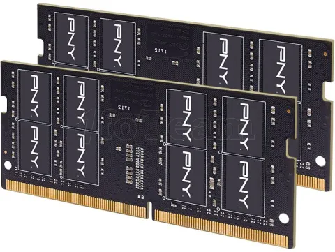 Photo de Barrette mémoire 16Go SODIMM DDR4 PNY Performance 3200MHz (Noir)