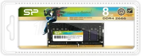 Photo de Barrette mémoire 16Go SODIMM DDR4 Silicon Power 3200Mhz (Noir)