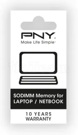 Photo de Barrette mémoire 16Go SODIMM DDR5 PNY Performance 4800MHz (Noir)