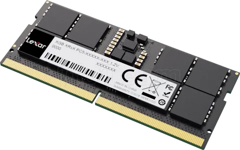 Photo de Barrette mémoire 24Go SODIMM DDR5 Lexar 5600MHz (Noir) Version OEM (Tray)