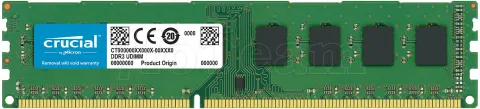 Photo de Barrette mémoire 32Go DIMM DDR4 Crucial  3200Mhz (Vert)