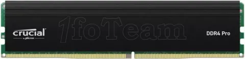 Photo de Barrette mémoire 32Go DIMM DDR4 Crucial Pro  3200Mhz (Noir)
