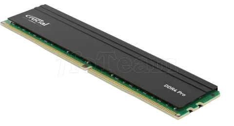 Photo de Barrette mémoire 32Go DIMM DDR4 Crucial Pro  3200Mhz Version OEM (Tray) (Vert)