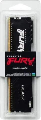 Photo de Barrette mémoire 32Go DIMM DDR4 Kingston Fury Beast  3600Mhz (Noir)