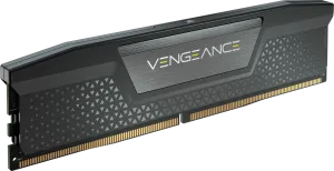 Photo de Barrette mémoire 32Go DIMM DDR5 Corsair Vengeance 5200MHz CL40 (Noir)