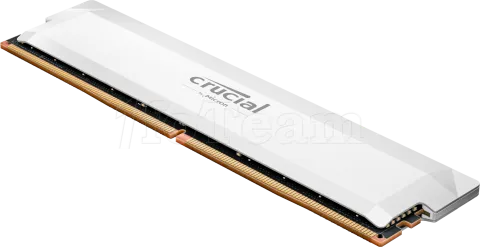 Photo de Barrette mémoire 32Go DIMM DDR5 Crucial Pro OC Gaming 6000MHz (Blanc) Version OEM (Tray)