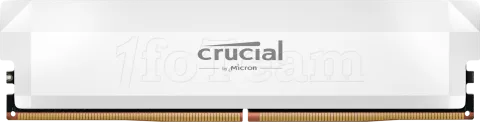 Photo de Barrette mémoire 32Go DIMM DDR5 Crucial Pro OC Gaming 6000MHz (Blanc)