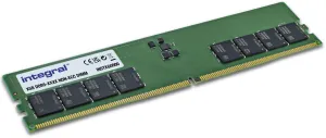 Photo de Barrette mémoire 32Go DIMM DDR5 Integral 5600MHz (Vert)