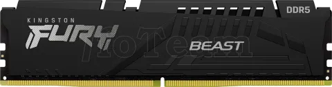 Photo de Barrette mémoire 32Go DIMM DDR5 Kingston Fury Beast 5600MHz CL40 (Noir)