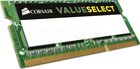 Photo de Barrette mémoire 4 Go SODIMM DDR3L Corsair ValueSelect PC3-10666 (1333MHz) (Vert)