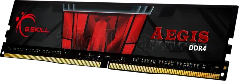 Photo de Barrette mémoire 4Go DIMM DDR4 G.Skill Aegis  2400Mhz (Noir et Rouge)