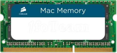 Photo de Barrette mémoire 4Go SODIMM DDR3 Corsair Mac Memory PC3-8500 (1066MHz)
