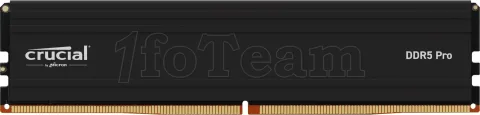Photo de Barrette mémoire 64Go DIMM DDR5 Crucial Pro 5600MHz (Noir)