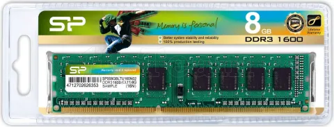 Photo de Barrette mémoire 8Go DIMM DDR3 Silicon Power 1600Mhz