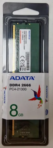 Photo de Barrette mémoire 8Go DIMM DDR4 Adata Premier  2666Mhz (Vert) - SN 2N4100257988 - ID 201235