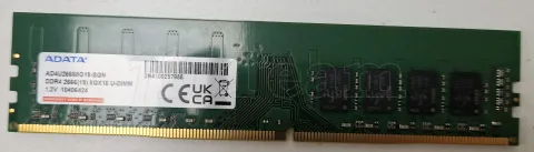 Photo de Barrette mémoire 8Go DIMM DDR4 Adata Premier  2666Mhz (Vert) - SN 2N4100257988 - ID 201235