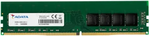 Photo de Barrette mémoire 8Go DIMM DDR4 Adata Premier  3200Mhz (Vert) Version OEM (Tray)