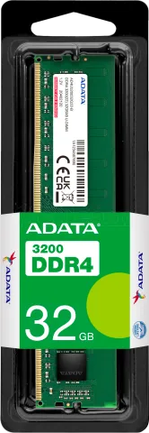 Photo de Barrette mémoire 8Go DIMM DDR4 Adata Premier 3200Mhz (Vert)