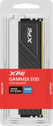 Photo de Barrette mémoire 8Go DIMM DDR4 Adata XPG GammiX D35 3600Mhz (Noir)