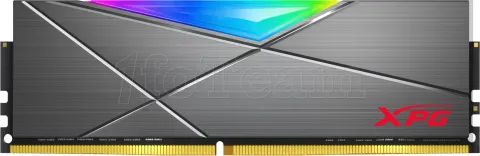 Photo de Barrette mémoire 8Go DIMM DDR4 Adata XPG SpectriX D50 RGB  3200Mhz (Gris)