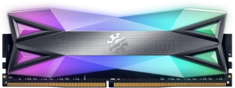 Photo de Barrette mémoire 8Go DIMM DDR4 Adata XPG SpectriX D60G RGB  3600Mhz (Noir)