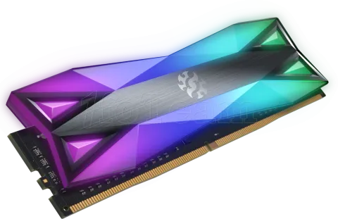 Photo de Barrette mémoire 8Go DIMM DDR4 Adata XPG SpectriX D60G RGB  3600Mhz (Noir)