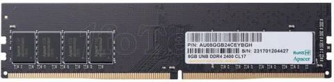 Photo de Barrette mémoire 8Go DIMM DDR4 Apacer  2400Mhz (Noir)