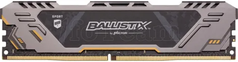 Photo de Barrette mémoire 8Go DIMM DDR4 Ballistix Sport AT  3200Mhz (Gris)
