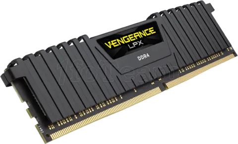 Photo de Barrette mémoire 8Go DIMM DDR4 Corsair Vengeance LPX  3200Mhz (Noir)