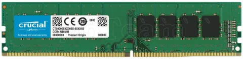 Photo de Barrette mémoire 8Go DIMM DDR4 Crucial  2666Mhz (Vert)
