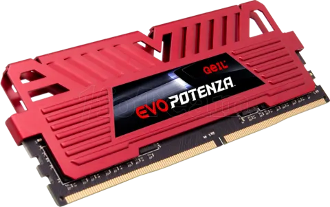 Photo de Barrette mémoire 8Go DIMM DDR4 GeIL Evo Potenza 3200Mhz (Rouge)