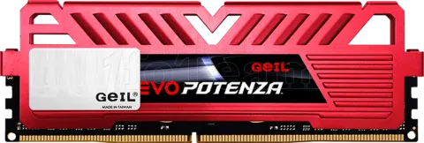 Photo de Barrette mémoire 8Go DIMM DDR4 GeIL Evo Potenza 3200Mhz (Rouge)