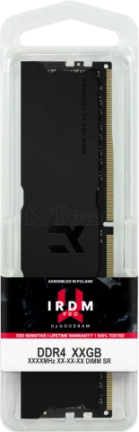 Photo de Barrette mémoire 8Go DIMM DDR4 GoodRam IRDM Pro  3600Mhz (Noir)