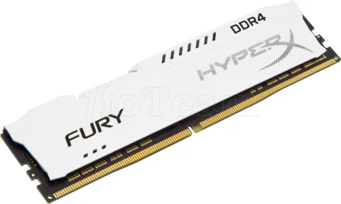 Photo de Barrette mémoire 8Go DIMM DDR4 Kingston HyperX Fury  3466Mhz (Blanc)