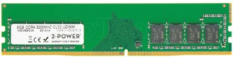 Photo de Barrette mémoire 8Go DIMM DDR4 Kingston ValueRAM 3200Mhz (Vert)