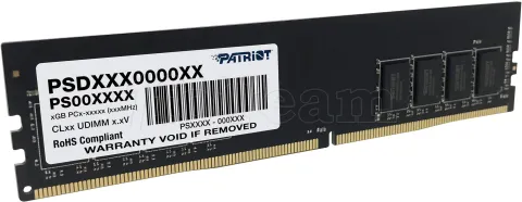 Photo de Barrette mémoire 8Go DIMM DDR4 Patriot Signature Line  2666Mhz (Noir)