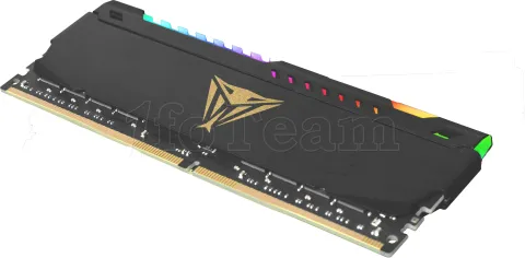 Photo de Barrette mémoire 8Go DIMM DDR4 Patriot Viper Steel RGB  3200Mhz (Noir)