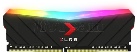 Photo de Barrette mémoire 8Go DIMM DDR4 PNY XLR8 Gaming Epic-X  RGB  3600Mhz (Noir)