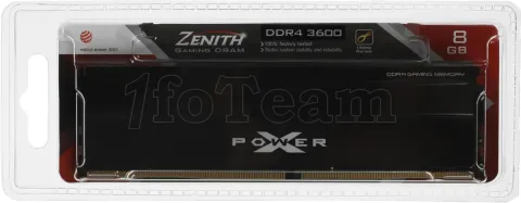 Photo de Barrette mémoire 8Go DIMM DDR4 Silicon Power XPower Zenith 3600Mhz (Noir)