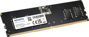 Photo de Barrette mémoire 8Go DIMM DDR5 Adata  4800MHz (Noir) (OEM)