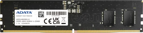 Photo de Barrette mémoire 8Go DIMM DDR5 Adata  4800MHz (Noir)