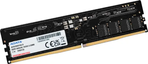 Photo de Barrette mémoire 8Go DIMM DDR5 Adata DDR5 5600MHz (Noir)