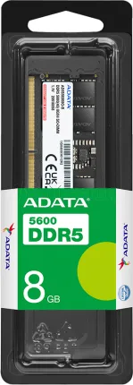 Photo de Barrette mémoire 8Go DIMM DDR5 Adata DDR5 5600MHz (Noir)