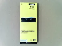 Photo de Barrette mémoire 8Go DIMM DDR5 Corsair Vengeance RGB 5200MHz (Noir) - SN ADHRT550027ZIB - ID 223064